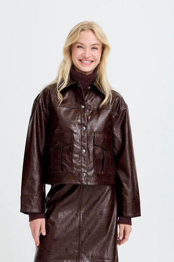 Daina Patent Jacket